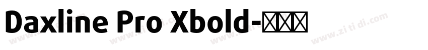 Daxline Pro Xbold字体转换